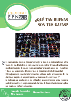 46. Qu&eacute; tan buenas son tus gafas