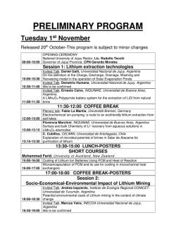 program IWLiME 20th October