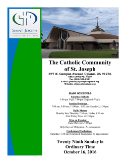 October 16, 2016 - St. Joseph Catholic Church
