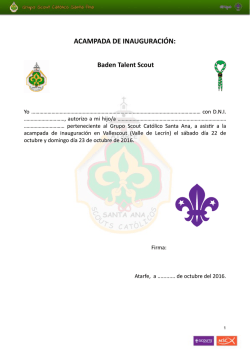 Grupo - Acampada inauguraci&oacute;n