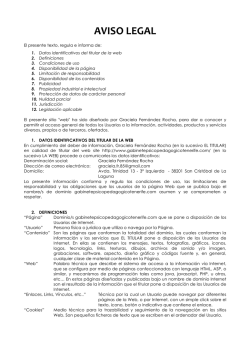 aviso legal - Gabinete Psicopedag&oacute;gico Tenerife