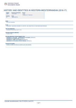 history and identities in western mediterranean (2016-17)