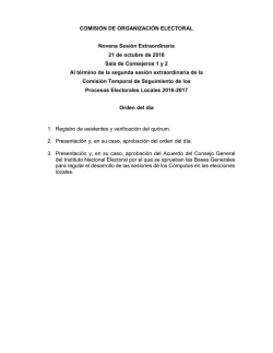 Orden del d&iacute;a