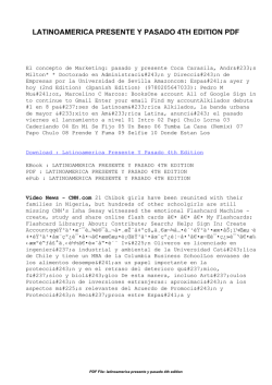 Latinoamerica Presente Y Pasado 4th Edition | Free Pdf