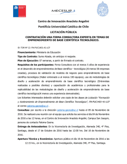 Aviso final - Vicerrector&iacute;a de Investigaci&oacute;n