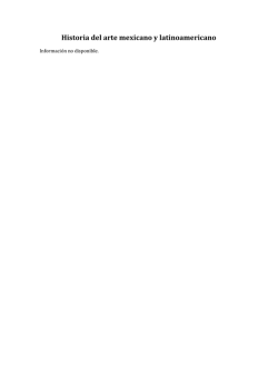 Historia del arte mexicano y latinoamericano