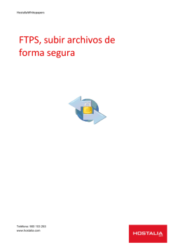 FTPS, subir archivos de forma segura
