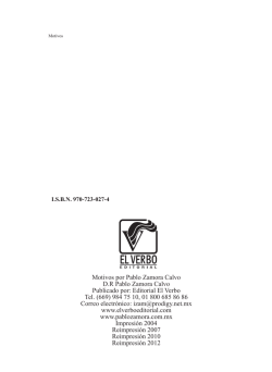 Motivos por Pablo Zamora Calvo DR Pablo Zamora Calvo