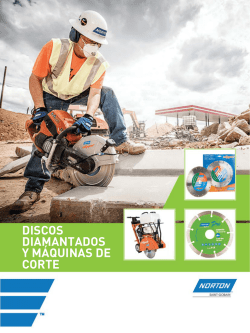 discos diamantados y m&aacute;quinas de corte
