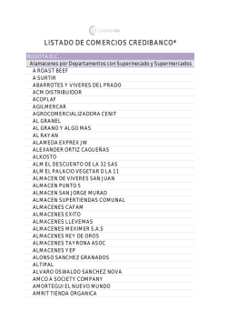Comercios Participantes
