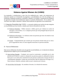 Violence Against Women Act (VAWA)