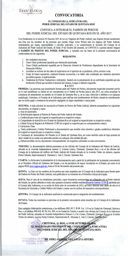 convocatoria - Poder Judicial