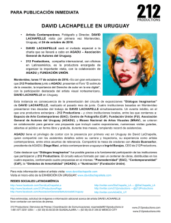 DAvID LAChAPELLE EN URUgUAy