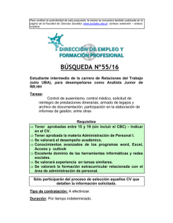 B&uacute;squeda 55-16 - Facultad de Ciencias Sociales
