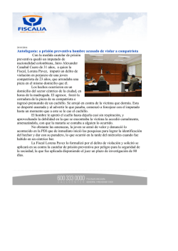 Antofagasta: a prisi&oacute;n preventiva hombre