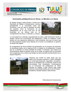 Iluminados polideportivos en Venus, La Moralia y La Garza