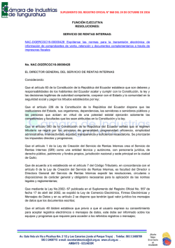 SUPLEMENTO DEL REGISTRO OFICIAL N&deg; 868 DEL 24 DE