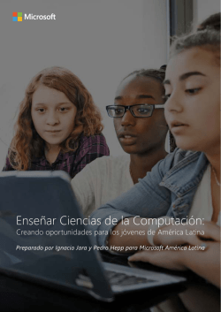 Ense&ntilde;ar Ciencias de la Computaci&oacute;n: