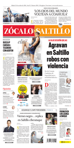 `LOS OjOS DEL muNDO VOLtEAN A COAHuILA`