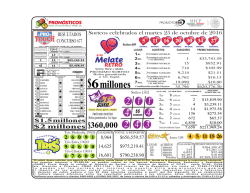 RESULTADOS 2016-10-25 - Pron&oacute;sticos para la Asistencia