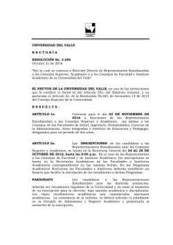 RESOLUCI&Oacute;N No. 3.296 - Secretar&iacute;a General