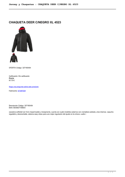 Jersey y Chaquetas : CHAQUETA DEER C/NEGRO XL 4523