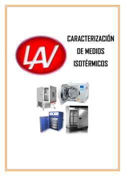 CARACTERIZACI&Oacute;N DE MEDIOS ISOT&Eacute;RMICOS