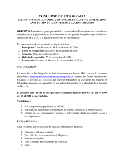 concurso de fotograf&iacute;a - Universidad La Gran Colombia