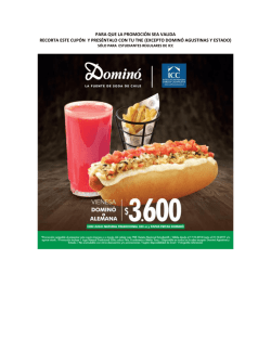 PARA QUE LA PROMOCI&Oacute;N SEA VALIDA RECORTA ESTE