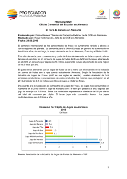 1 PRO ECUADOR Oficina Comercial del Ecuador en Alemania El