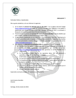 Circular N&deg;7 - Colegios Santo Tom&aacute;s
