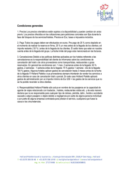 Condiciones generales