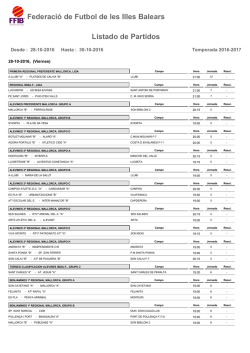 horarios - Sports de ca Nostra