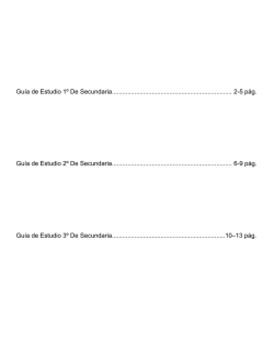 Gu&iacute;a de Estudio 1&ordm; De Secundaria......................................................