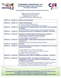 congreso industria 4.0 - C&aacute;mara de Industrias de Costa Rica