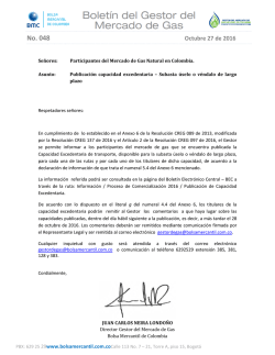 No. 048 - Gestor del mercado de Gas natural en Colombia &raquo; BMCBEC