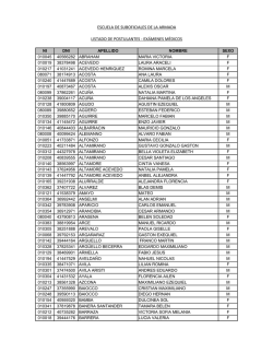 ex&aacute;menes m&eacute;dicos - Escuela de Suboficiales de la Armada