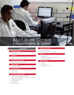M&oacute;dulo de Control