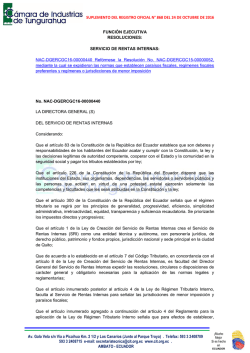 SUPLEMENTO DEL REGISTRO OFICIAL N&deg; 868 DEL 24 DE