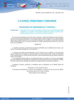CONSEJER&Iacute;A DE PRESIDENCIA Y JUSTICIA