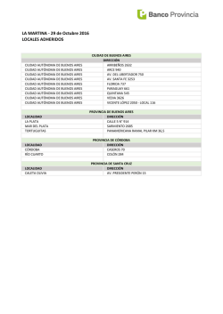 Locales adheridos La Martina