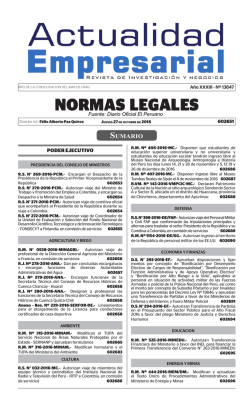 normas legales - Actualidad Empresarial