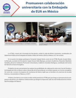 Promueven colaboraci&oacute;n universitaria con la Embajada de EUA en