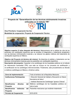 Proyecto de &ldquo;Generalizaci&oacute;n de las t&eacute;cnicas m&iacute;nimamente
