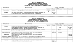 agenda de sexto grado - Instituto Panamericano