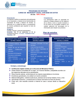 Plan de estudios - Ministerio P&uacute;blico