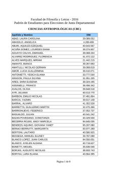 Ciencias Antropol&oacute;gicas