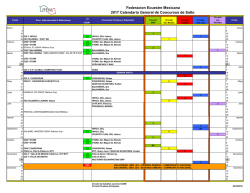 Federacion Ecuestre Mexicana 2017 Calendario General de
