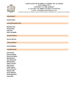 ASOCIACION DE MADRES Y PADRES DE ALUMNOS COLEGIO