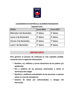 importante - Colegio Chile